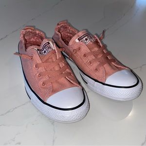 Pinky Coral Converse All Star Shoreline Slip-on Sneakers